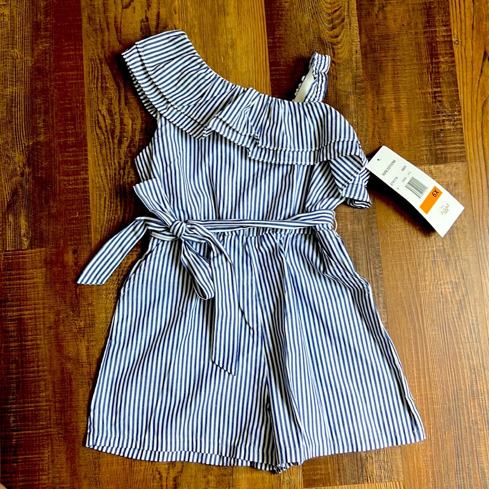Girls Striped Romper